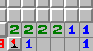 El patrón 1-2-2-1, ejemplo 2, sin marcar